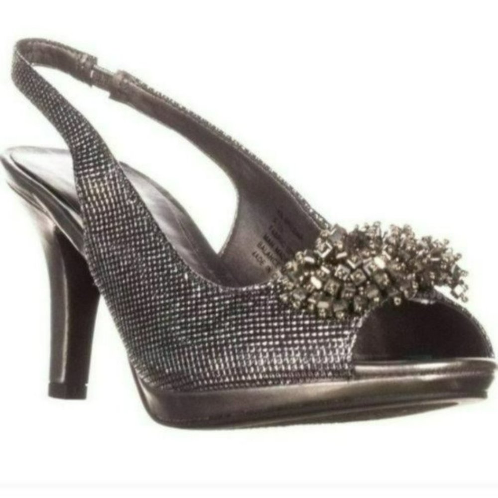 Karen Scott Breena Slingback Peep Toe Pumps - Picture 1 of 7
